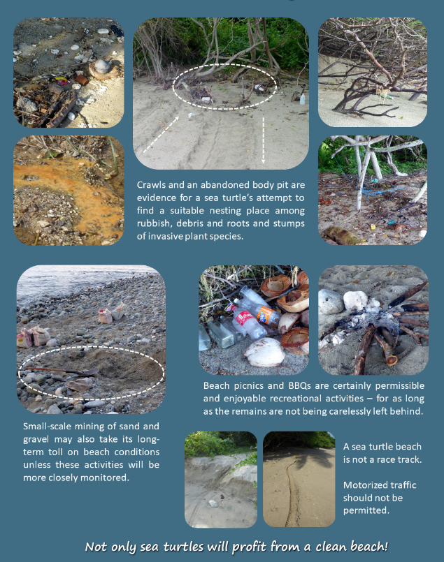 Example for beach pollution, mostly carelessly discarded rubbish, illegal small-scale mining